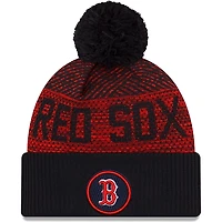 New Era Boston Red Sox Authentic Collection Sport Cuffed Knit Hat with Pom