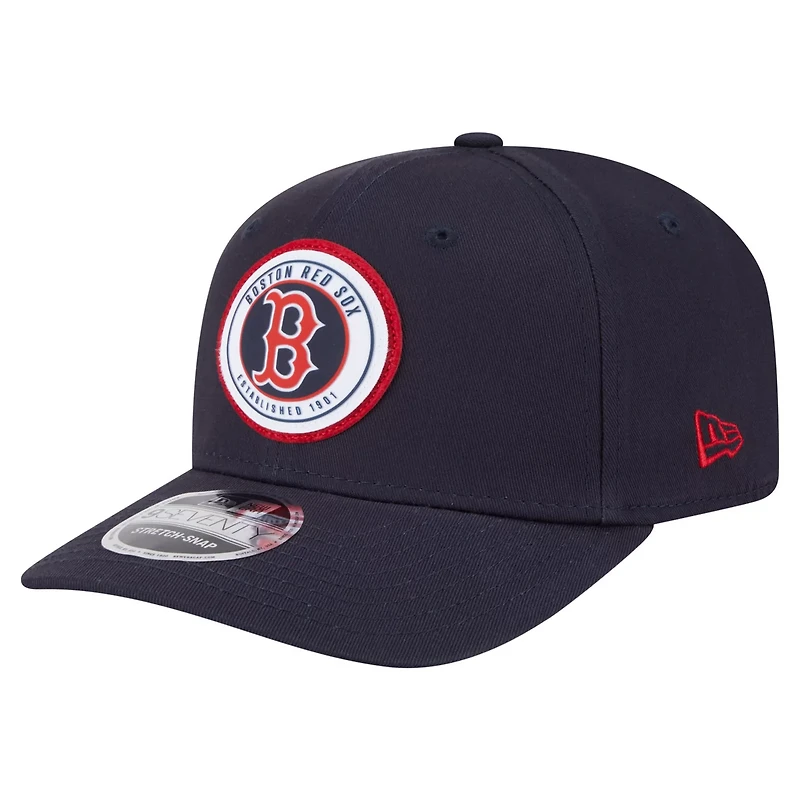 New Era Boston Red Sox Circle Patch 9SEVENTY Stretch-Snap Hat