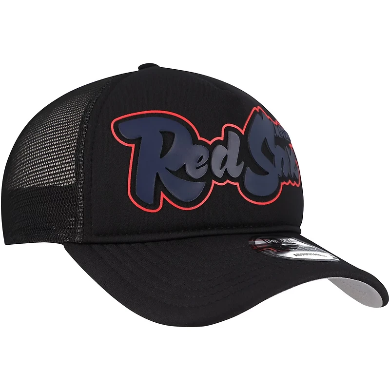 New Era Boston Red Sox Retro Bold A-Frame Trucker 9FORTY Adjustable Hat