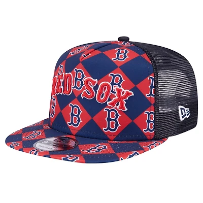 New Era Boston Red Sox Seeing Diamonds A-Frame Trucker 9FIFTY Snapback Hat