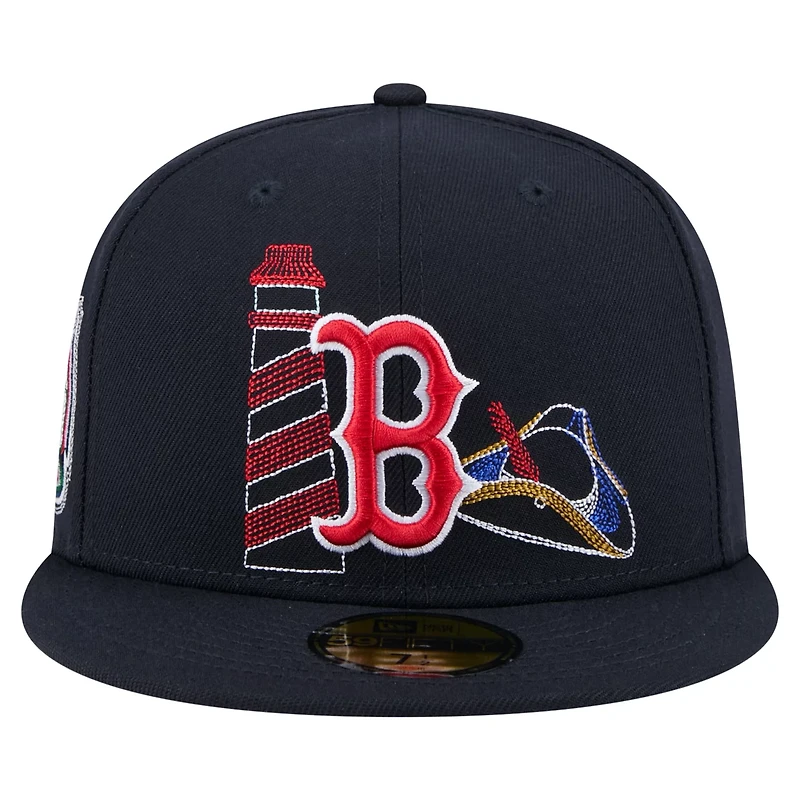 New Era Boston Red Sox State Stitch 59FIFTY Fitted Hat