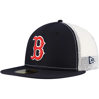 New Era Boston Red Sox Team Color 59FIFTY Trucker Fitted Hat