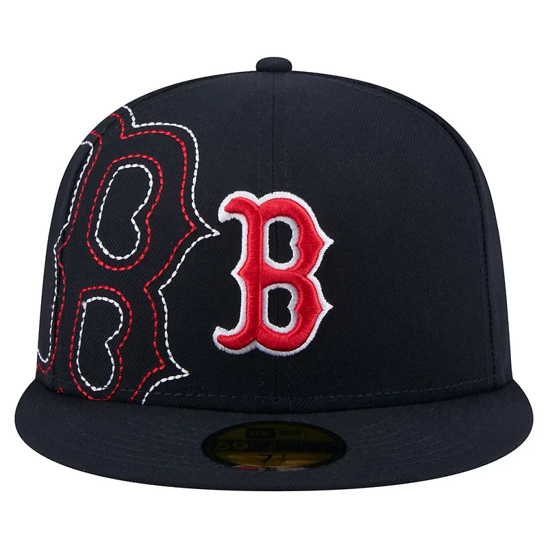 New Era Boston Red Sox Yarn Stitch 59FIFTY Fitted Hat