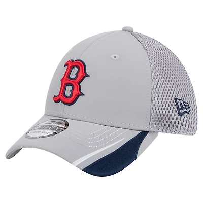 New Era Boston Sox Linear 39THIRTY Flex-Fit Hat