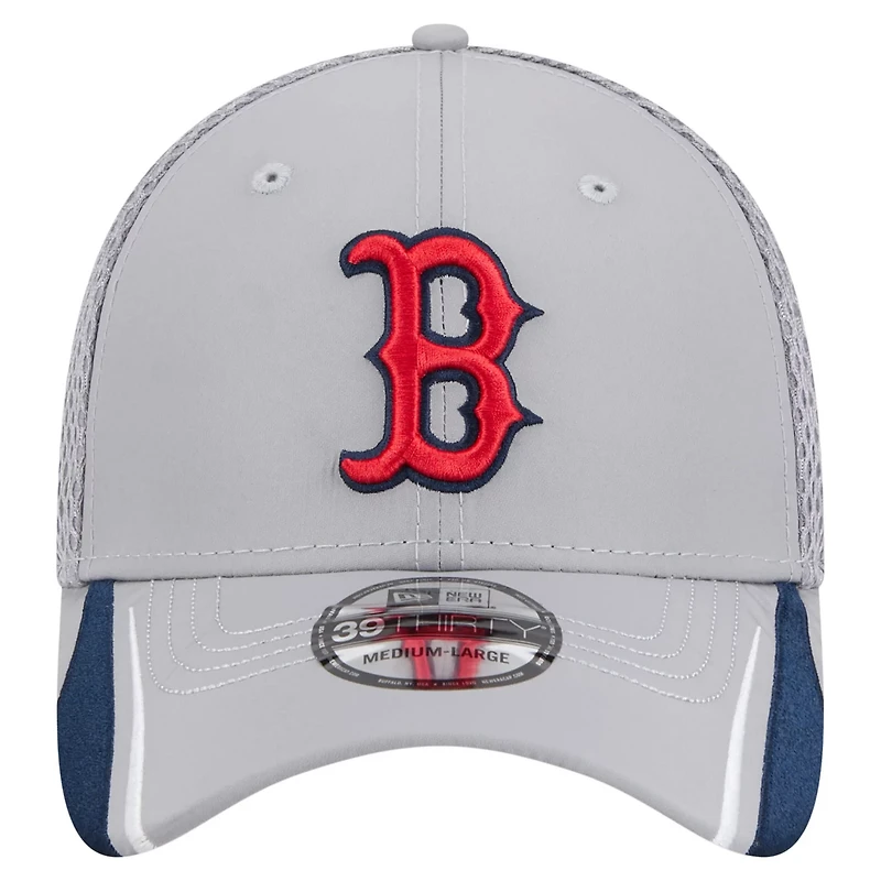 New Era Boston Sox Linear 39THIRTY Flex-Fit Hat