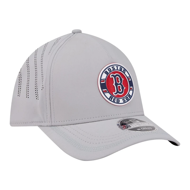 New Era Boston Sox Patch 39THIRTY A-Frame M-Crown Perforated Flex Hat