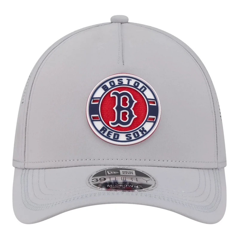 New Era Boston Sox Patch 39THIRTY A-Frame M-Crown Perforated Flex Hat