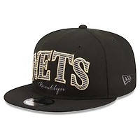 New Era Brooklyn Nets Golden Tall Text 9FIFTY Snapback Hat