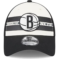 New Era Brooklyn Nets Stripes 9FORTY Trucker Snapback Hat