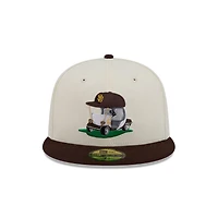 New Era Brown San Diego Padres Bullpen Cart 59FIFTY Fitted Hat