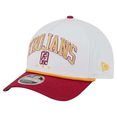 New Era Cardinal USC Trojans Arch Two-Tone Rope 9FORTY A-Frame M-Crown Adjustable Hat