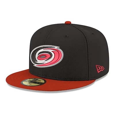 New Era Carolina Hurricanes Core Logo Two-Tone 59FIFTY Fitted Hat