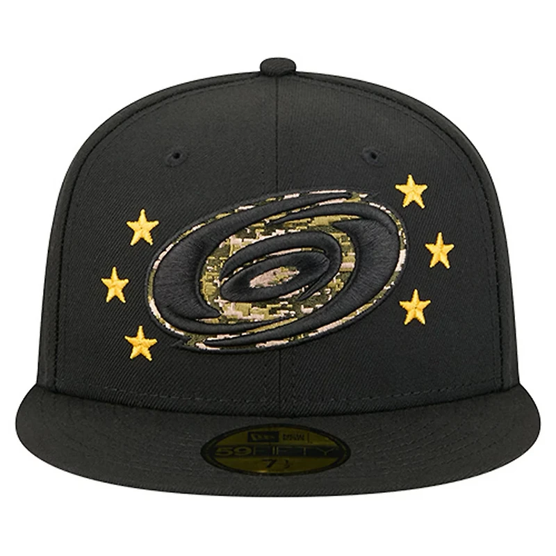 New Era Carolina Hurricanes Military Appreciation Digital Camo Stars 59FIFTY Fitted Hat