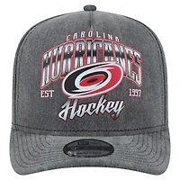 New Era Carolina Hurricanes Throwback Washed A-Frame Pre-Curved 9FIFTY Snapback Hat