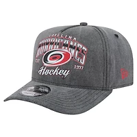 New Era Carolina Hurricanes Throwback Washed A-Frame Pre-Curved 9FIFTY Snapback Hat