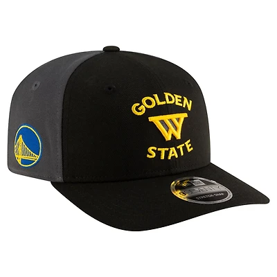 New Era Charcoal Golden State Warriors Statement Edition Jersey Hook 9SEVENTY Stretch-Snap Hat