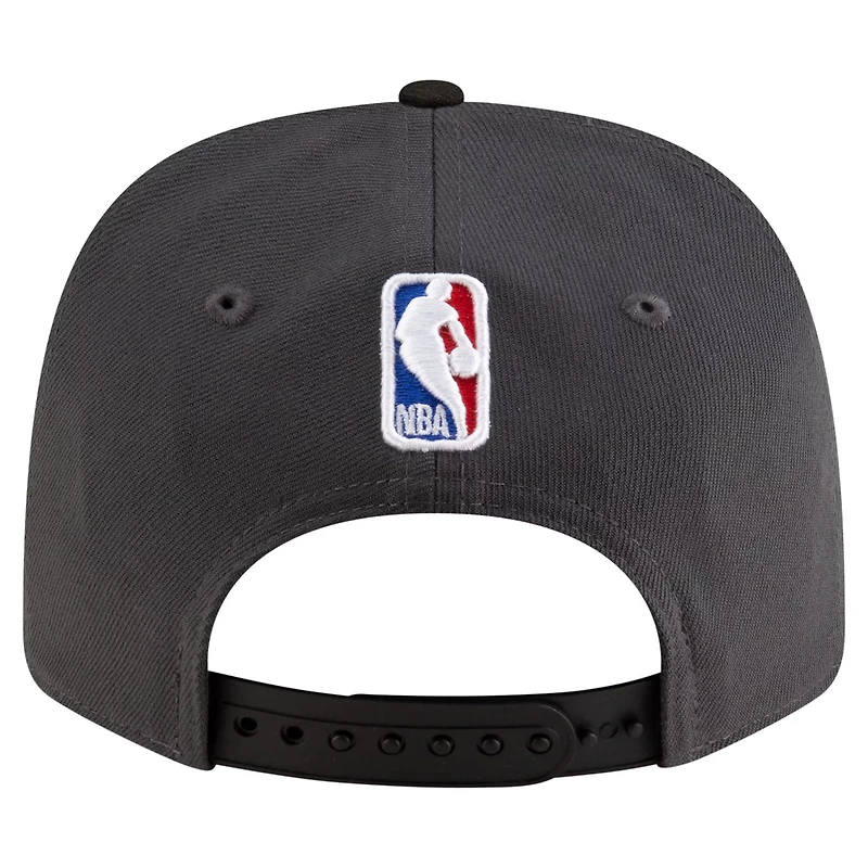 New Era Charcoal Golden State Warriors Statement Edition Jersey Hook 9SEVENTY Stretch-Snap Hat