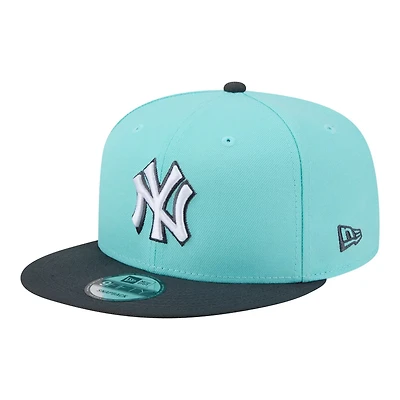 New Era Charcoal New York Yankees Two-Tone Color Pack 9FIFTY Snapback Hat