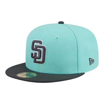 New Era Charcoal San Diego Padres Two-Tone Color Pack 59FIFTY Fitted Hat