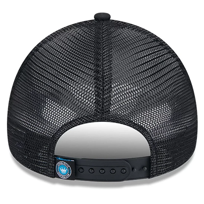 New Era Charlotte FC Throwback A-Frame Trucker 9FORTY Snapback Hat