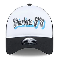 New Era Charlotte FC Throwback A-Frame Trucker 9FORTY Snapback Hat