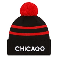 New Era Chicago Bulls 2023 24 City Edition Cuffed Pom Knit Hat