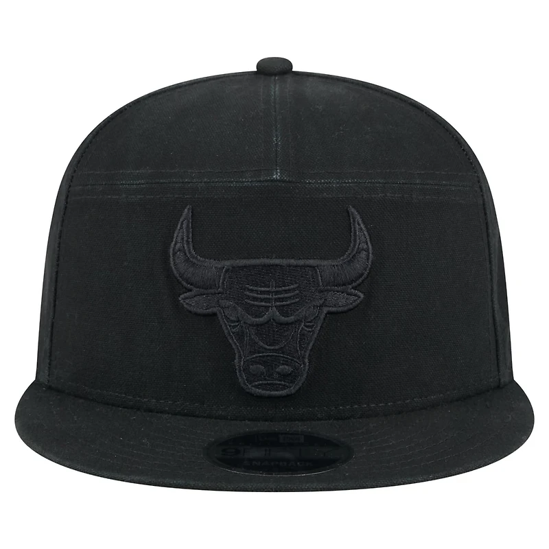 New Era Chicago Bulls Adventure Canvas Split Panel 9FIFTY Snapback Hat