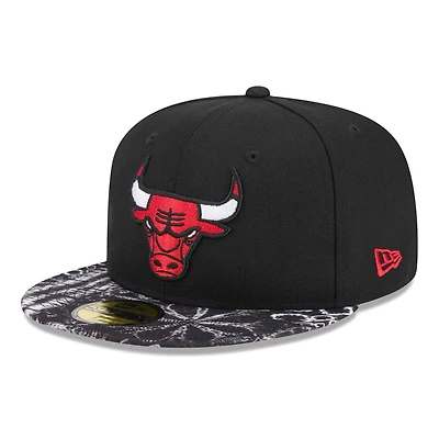 New Era Chicago Bulls Coral Reef Visor 59FIFTY Fitted Hat