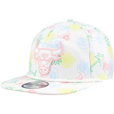 New Era Chicago Bulls Palm Trees and Waves Golfer Adjustable Hat