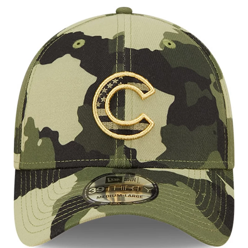 New Era Chicago Cubs 2022 Armed Forces Day 39THIRTY Flex Hat