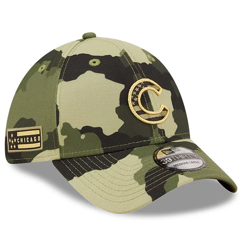 New Era Chicago Cubs 2022 Armed Forces Day 39THIRTY Flex Hat