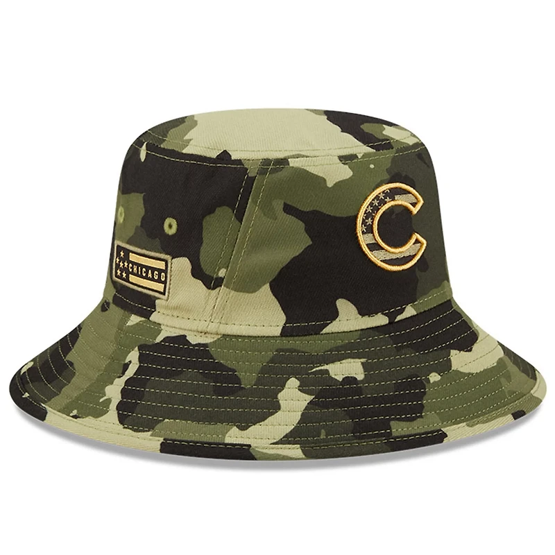 New Era Chicago Cubs 2022 Armed Forces Day Bucket Hat