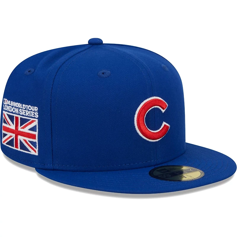 New Era Chicago Cubs 2023 MLB World Tour London Series Flag 59FIFTY Fitted Hat