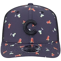 New Era Chicago Cubs Adventure Drinks Pattern 9SEVENTY Stretch-Snap Hat