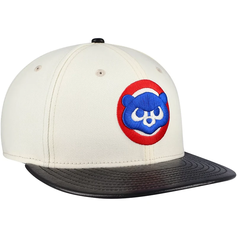 New Era Chicago Cubs Game Night Leather Visor 59FIFTY Fitted Hat