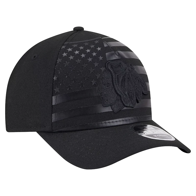 New Era Chicago hawks Game Day Stealth Flag 9FORTY A-Frame Adjustable Hat
