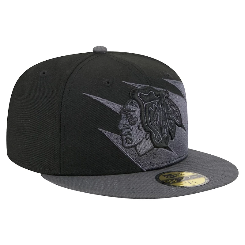 New Era Chicago hawks Spikes 59FIFTY Fitted Hat