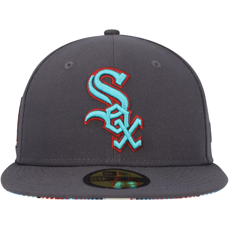 New Era Chicago Sox Print Undervisor 59FIFTY Fitted Hat