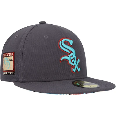 New Era Chicago Sox Print Undervisor 59FIFTY Fitted Hat