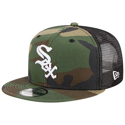 New Era Chicago Sox Woodland Trucker 9FIFTY Snapback Hat