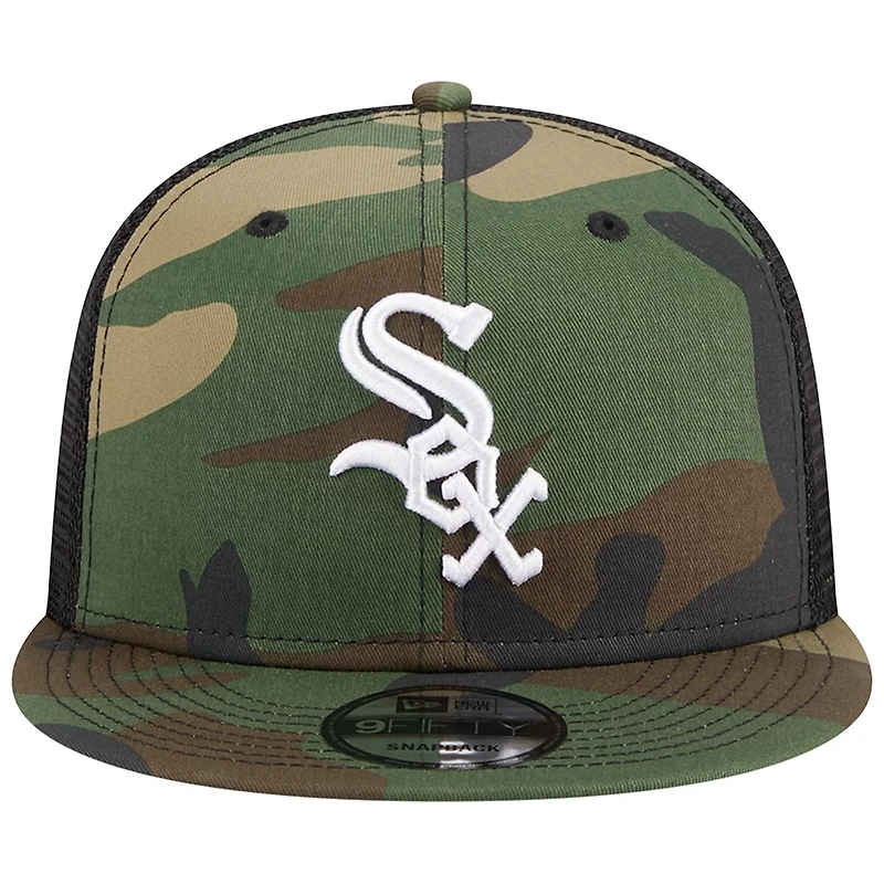 New Era Chicago Sox Woodland Trucker 9FIFTY Snapback Hat