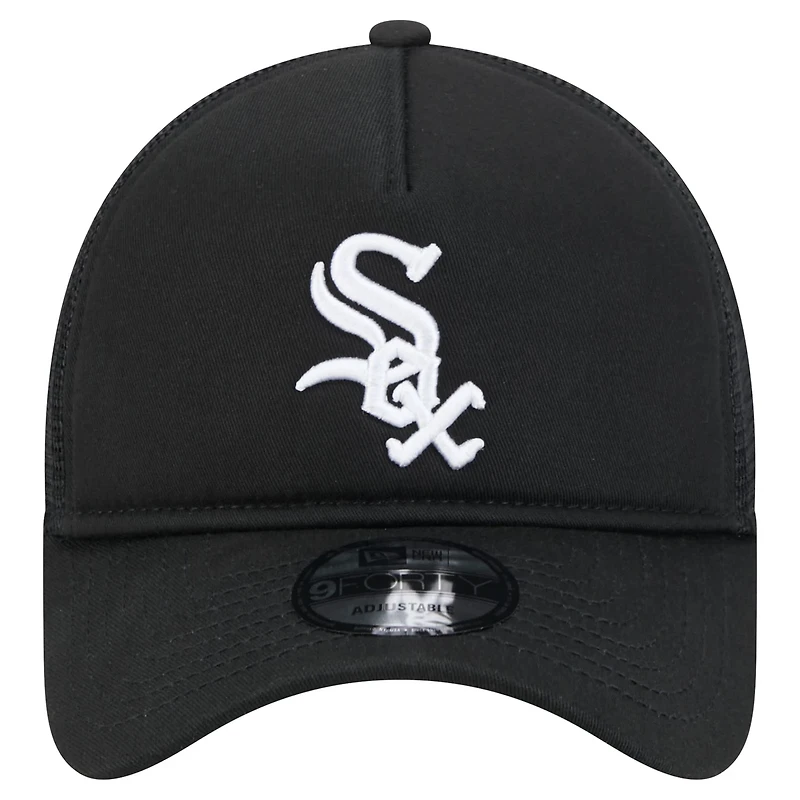 New Era Chicago White Sox 9FORTY A-Frame Trucker Adjustable Hat