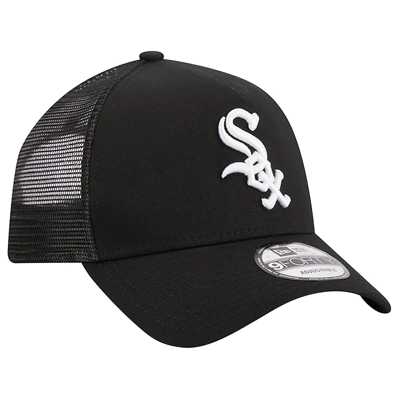 New Era Chicago White Sox A-Frame 9FORTY Trucker Adjustable Hat