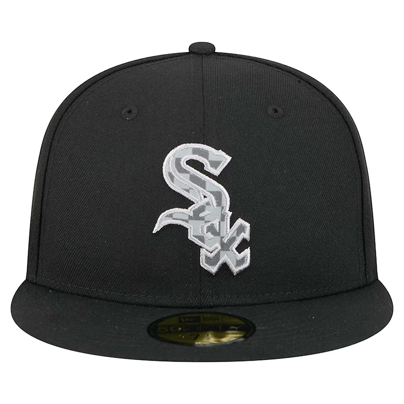 New Era Chicago White Sox Checkered Undervisor 59FIFTY Fitted Hat
