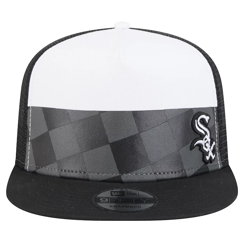 New Era Chicago White Sox Checkmate Trucker 9FIFTY Snapback Hat