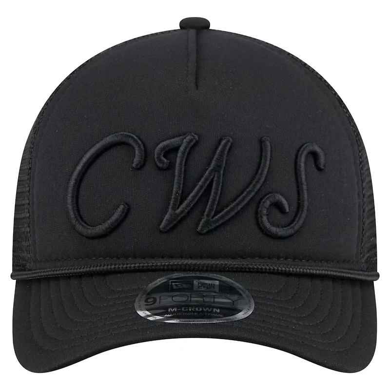 New Era Chicago White Sox City Initial 9FORTY A-Frame M-Crown Adjustable Trucker Hat