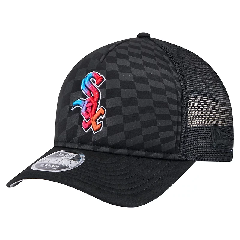 New Era Chicago White Sox Gradient 9FORTY A-Frame M-Crown Trucker Adjustable Hat