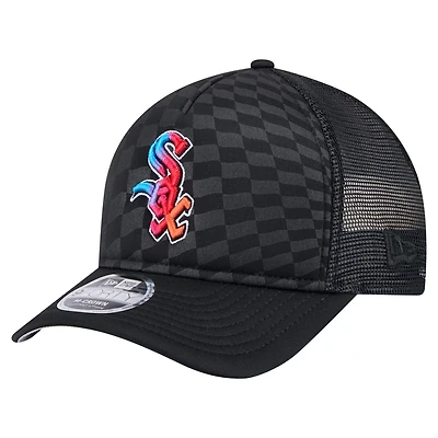 New Era Chicago White Sox Gradient 9FORTY A-Frame M-Crown Trucker Adjustable Hat
