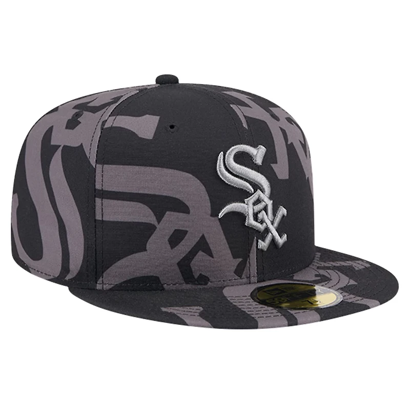 New Era Chicago White Sox Logo Fracture 59FIFTY Fitted Hat