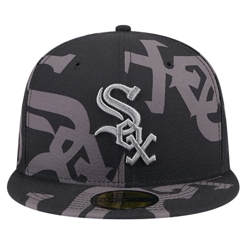 New Era Chicago White Sox Logo Fracture 59FIFTY Fitted Hat